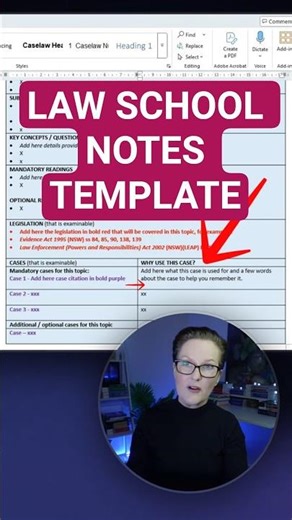 Write Better Law School Notes (Using This Template)