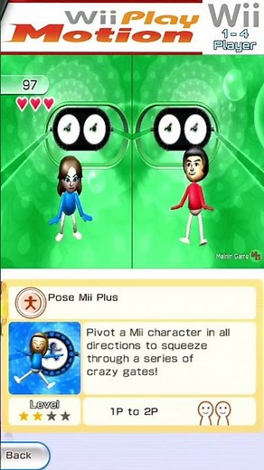 pose mii plus - Wii Play Motion minigames - mainin game