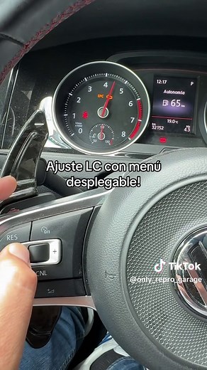 Ajuste LC en Golf GTI MK7.5: Menú Desplegable