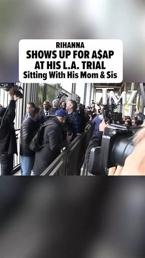 #Rihanna's shining bright like a diamond by her man #A$APRocky ... showing her support at his #L.A. criminal trial Wednesday. Full story HERE ➡: https://www.tmz.com/2025/01/29/rihanna-asap-rocky-trial-los-angeles-asap-relli/ | TMZ