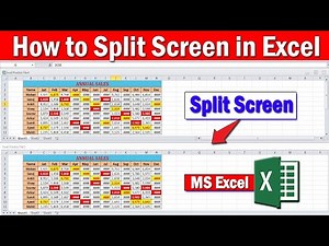 Split Screen in Excel: View Multiple Sections at Once || Excel Shortcuts and Tricks