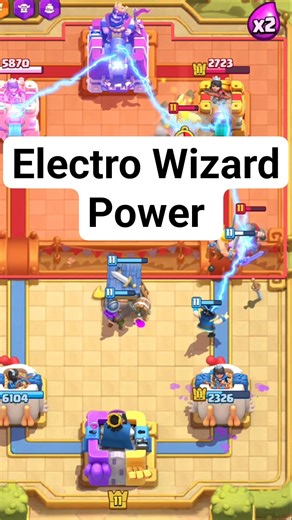 Electro Wizard Power in CHAOS Mode | Clash Royale Shorts