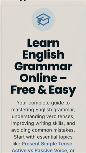 English Grammar Complete Guide