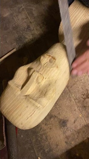 Primitive Woodworking | ASMR | Big Sculpture