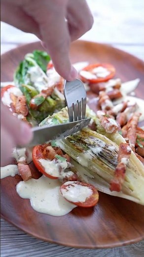 香煎羅曼菜凱撒沙拉/Romaine Lettuce Caesar Salad #羅曼生菜#凱撒沙拉 #開胃#RomaineLettuce#CaesarSalad#GrilledLettuce