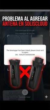 SolisCloud logger/recorder cannot be added