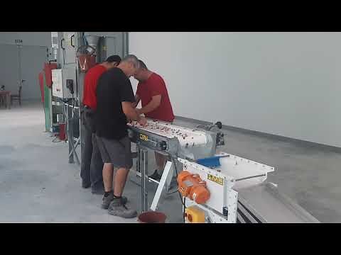 Walnut cracking shelling machine.