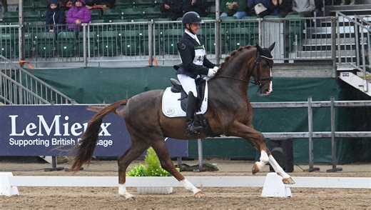 ‘You’re in the lap of the gods’: home-bred five-year-old wins second young horse title