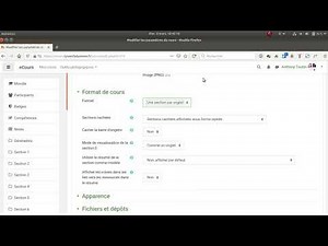 Tuto vidéo : Paramétrer un cours dans Moodle 3.9