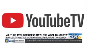 WECT could be dropped from YouTube TV in dispute with NBC