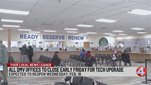 All DMV offices to close early on Feb. 13 for tech upgrade
