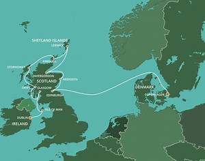 Scotland Intensive Voyage - Azamara (12 Night Cruise from Copenhagen to Dublin)