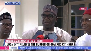Nigerian Governors Say Financial Autonomy Granted To LGAs Relieves Them Of Burden https://youtu.be/iK4NWmps_Sc | Tvcnewsng