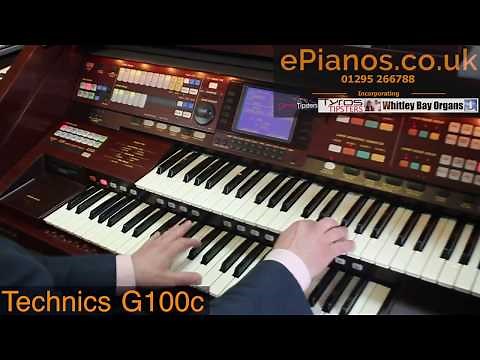 Technics G100c organ demonstration