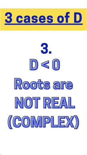 Discriminant and Quadratic Formula | CBSE #boards2026 #exam #maths #mathstricks