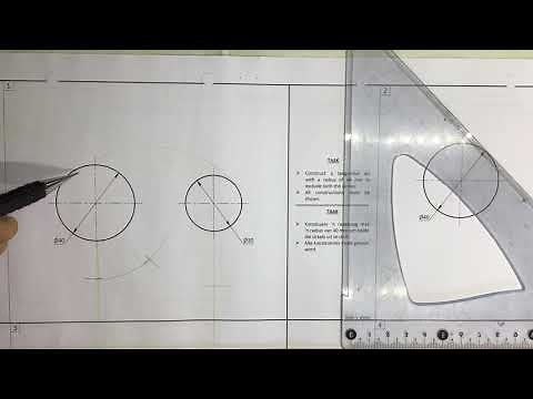 Tangential arc including two circles HSE workbook page 4-8