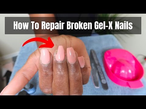 How To Repair Broken Gel X Nail | Step By Step Guide To Fix Chipped Nail | Danielle INC