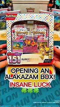 Pokémon SV 151 ALAKAZAM EX Box OPENING 🔥 INSANE LUCK #pokemon #pokemoncards #pokemontcg #asmr