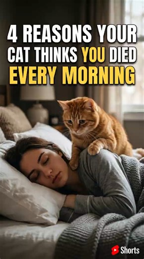 4 Reasons Your Cat Thinks You Died Every Morning 😹