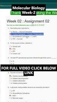 NPTEL Molecular Biology Week 2 Assignment Answers | noc26-bt21