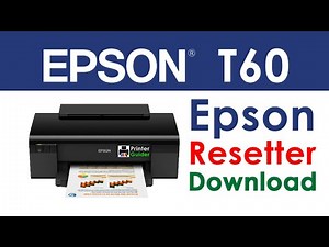 How to Epson T60 Reset and download Resetter || Error Service Required