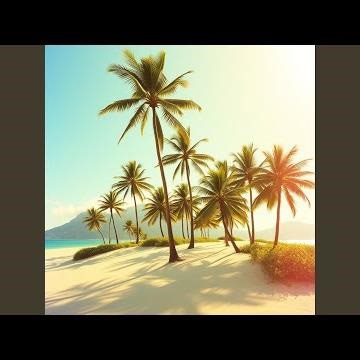 Dancing palm trees in the morning glow