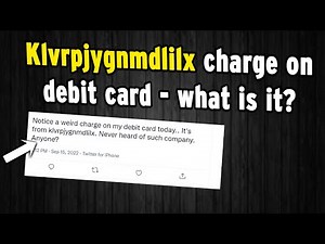 What’s KLVRPJYGNMDLILX charge on your debit card? Is it a legit transaction or fraud?