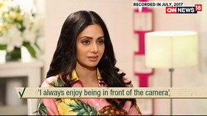 911K views · 5.1K reactions | FROM THE ARCHIVES -- Speaking her heart out to Vir Sanghvi, the veteran actress #Sridevi discussed her decision to enter Bollywood and be in front of the camera. Here is an excerpt from an unplugged Sridevi from July 2017 #RIPSridevi | News18 | Facebook