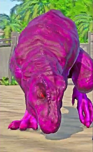 JURASSIC WORLD Dominion Giganotosaurus vs Megatron Tyrannosaurus REX Dinosaurs Fight #Shorts