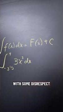 Adding the + C #mathematics #calculus #learnmath #integral