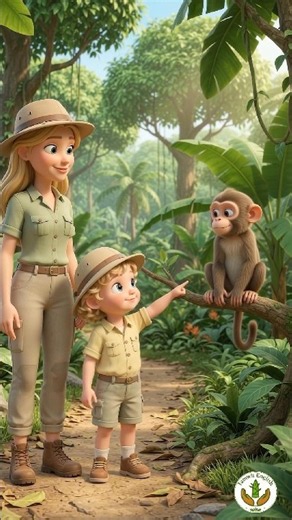 Rainforest for Kids EP1 | Cat, Monkey, Frog & Parrot | Famwit English Cartoon
