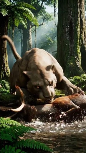 🦁 EPIC PREHISTORIC HUNT: Giant Lion vs Deer in Ancient Times! 🦌