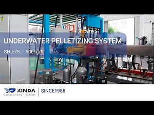 Twin screw extruder with uwp,material handling system and gravimetric feeder, output 500kg/h