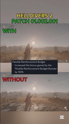 Helldivers 2 Flexible Reinforcement Budget Booster Buff After Patch 01.002.001 #holidayswithyoutube