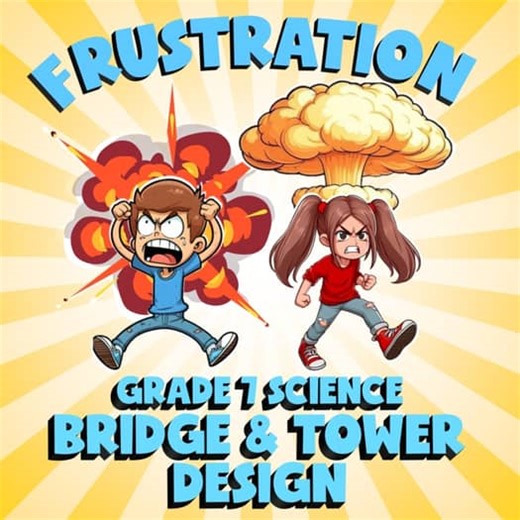 Bridge & Tower Design FRUSTRATION Science Game - No Prep Grade 7 Review
