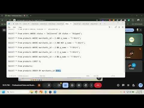 Data And Business Analytics Course || MySQL: Class 05 || 02 May 2026