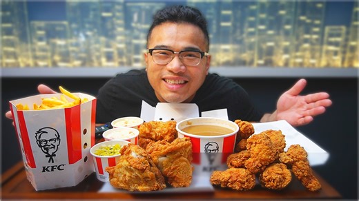 KFC FEAST - Kentucky Fried Chicken Eating Session | Quang Tran