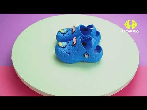 Hoppa Rock Kids Clogs (Royal Blue) Footwear: 360 Clog Presentation