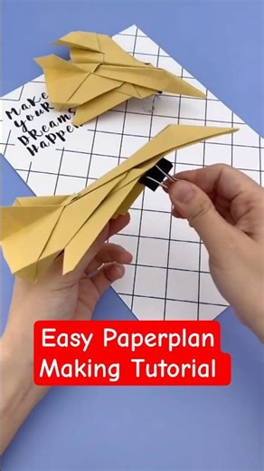Easy Paper Airplane Tutorial 🛫 #DIY #Shorts