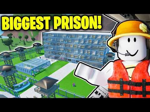 Spending $1,000,000 to Build the BIGGEST Prison in Roblox! (MAX Security)