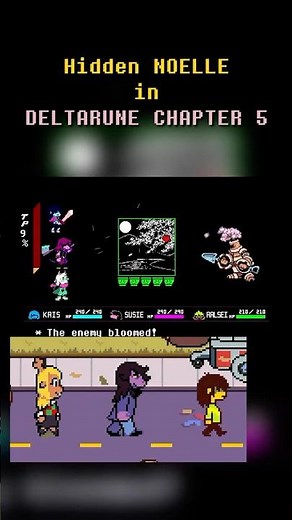 HIDDEN NOELLE in DELTARUNE CHAPTER 5 TRAILER #deltarune #undertale #tobyfox #sans #gaming #indiegame