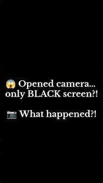 😱📷 Camera Showing Black Screen? Fix This NOW ll 😱 Opened Camera… Only Black Screen?ll camera glitch.