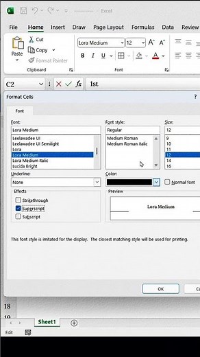 Excel Superscript Hack: Make 1st, 2nd, 3rd Look Professional