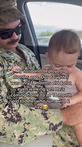 199K views · 4.7K reactions | Father comes home to a totally different person梁❤️ TT User-khaleizan #deploymenthomecoming #deployment #militarywife #militaryspouse #momsoftiktok #countdown #deploymentlife #deploymentstruggles #relateable #fyp #foryou #viral #toddler #mom #dad #dadsoftiktok #militarydad | Support A Troop | Facebook