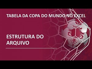 Tabela da Copa do Mundo 2022 no Excel | Aula 01 - Estrutura do arquivo