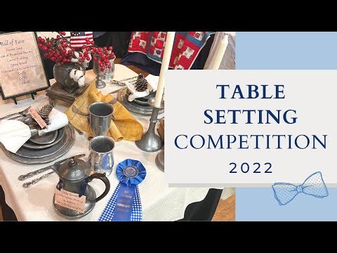 Table Setting Competition at the 2022 Chowan County Fair in Edenton, North Carolina