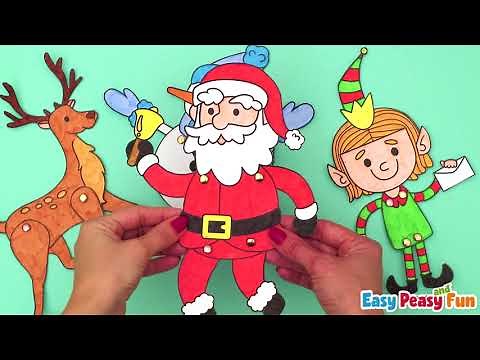 Christmas Split Pin Puppets