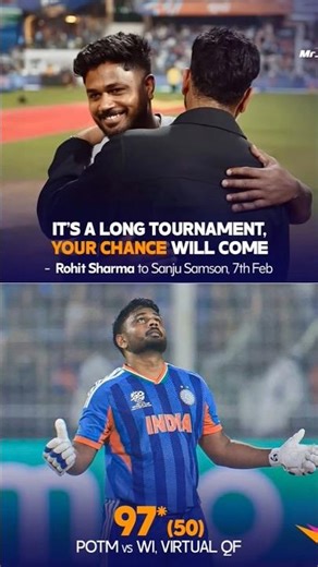 Why did Sanju Samson call Rohit Sharma his elder brother? 🤔 #SanjuSamson#rohitsharma#bigbrothe#trend