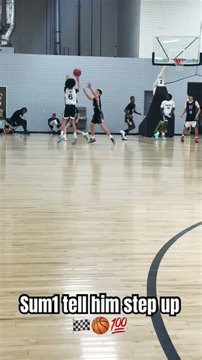 Sum1 gotta tell em step up#ballislife #basketball #fyp 💯🏀🏁
