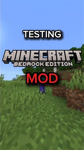 the mimicer : testing minecraft bedrock mod pt 1 #minecraftshorts #minecraft